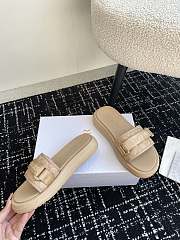 Dior Dioriviera Dio(r)evolution Slide Leather-Effect Beige - 5