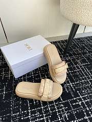 Dior Dioriviera Dio(r)evolution Slide Leather-Effect Beige - 4