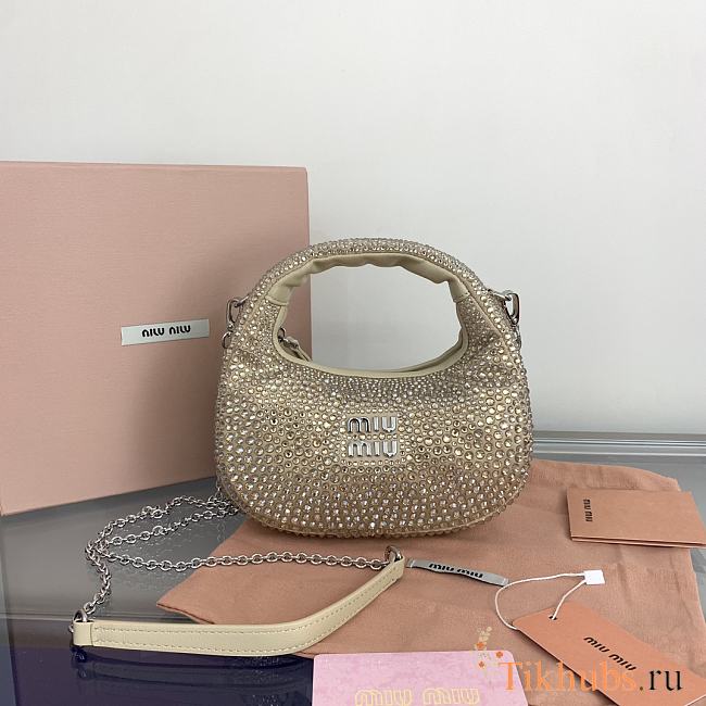 Miu Miu Metallic Wander Mini Tote Bag 17.5x14x5.5cm - 1