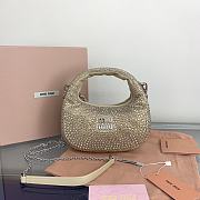 Miu Miu Metallic Wander Mini Tote Bag 17.5x14x5.5cm - 1