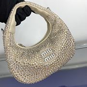 Miu Miu Metallic Wander Mini Tote Bag 17.5x14x5.5cm - 3