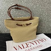 Valentino Garavani Escape Large Raffia Shopping Bag 36x27x16cm - 3