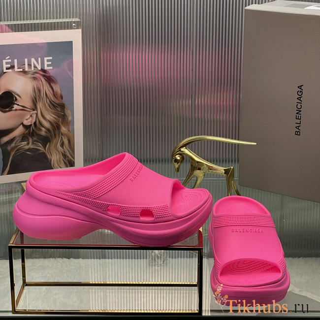 Balenciaga x Crocs Pool Slide Hot Pink - 1