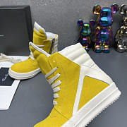 Rick Owens Geobasket High Top Sneakers Yellow - 4