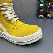 Rick Owens Geobasket High Top Sneakers Yellow - 2