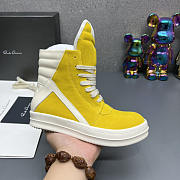 Rick Owens Geobasket High Top Sneakers Yellow - 3