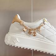 Louis Vuitton LV White Time Out Sneaker - 5