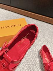 Louis Vuitton LV Soho Flat Mary Jane Red - 5