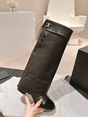 Chanel Black Long Boots - 4