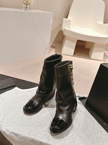 Chanel Black Short Boots