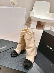 Chanel Beige Short Boots - 3