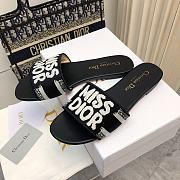 Dior Dway Slide Black White Cotton - 2