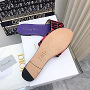 Dior Dway Slide Fuchsia Black Cotton - 5