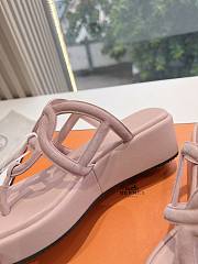 Hermes Gipsy Sandal Nappa Leather Pink - 5