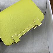 Hermes Geta Yellow Chevre 20cm - 4