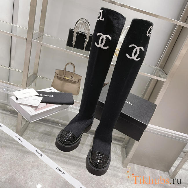 Chanel High Boots Black - 1