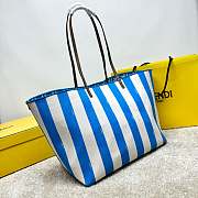 Fendi Large Roll Reversible Shopper Light Blue 35x32x19.5cm - 4