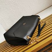 Prada Soft Black Leather Shoulder Bag 35x18x10.5cm - 6