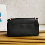 Prada Soft Black Leather Shoulder Bag 35x18x10.5cm - 3