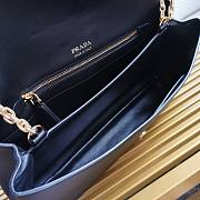 Prada Soft Black Leather Shoulder Bag 35x18x10.5cm - 2