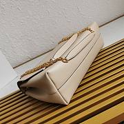 Prada Soft Beige Leather Shoulder Bag 35x18x10.5cm - 6