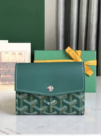 Goyard Wallet Green 12×2.5×9.3cm