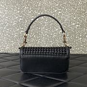 Valentino Alltime Foldover Top Shoulder Bag Black 19x10.5x5cm - 3