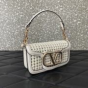 Valentino Alltime Foldover Top Shoulder Bag White 19x10.5x5cm - 4