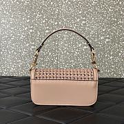 Valentino Alltime Foldover Top Shoulder Bag Pink 19x10.5x5cm - 2