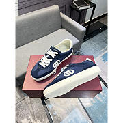 Gucci Panelled Suede Sneakers Featuring Mesh Detailing - 4