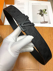 Louis Vuitton LV Damier Black belt 4cm - 3