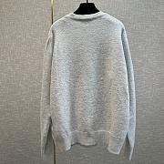 Dior Lily of the Valley Sweater Gray Jersey - 4