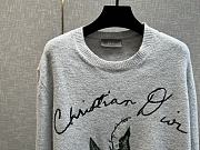 Dior Lily of the Valley Sweater Gray Jersey - 3