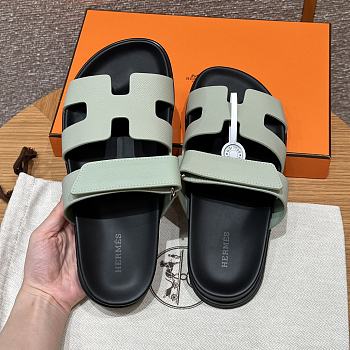 Hermes Paris Chypre Green Sandals