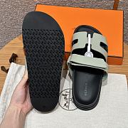 Hermes Paris Chypre Green Sandals - 4