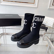 Chanel Short Boots Black - 1