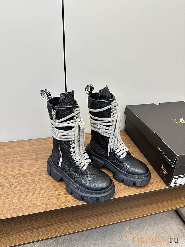 Rick Owens Laceup Bozo Tractor Boots - 1