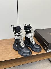 Rick Owens Laceup Bozo Tractor Boots - 1