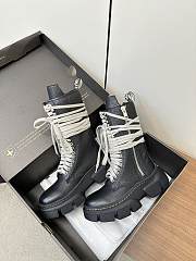 Rick Owens Laceup Bozo Tractor Boots - 3