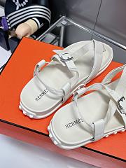 Hermes White Sandal - 5