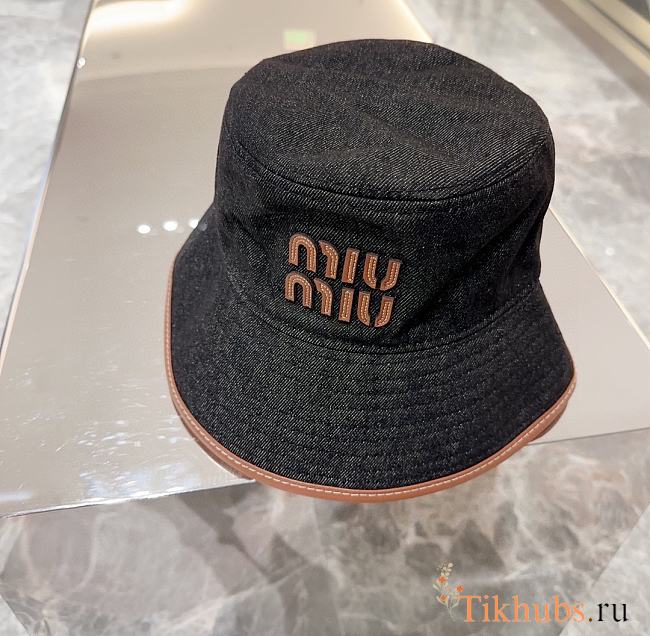 Miu Miu Black Denim Hat - 1