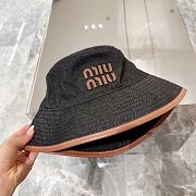 Miu Miu Black Denim Hat - 5