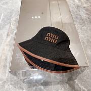 Miu Miu Black Denim Hat - 4