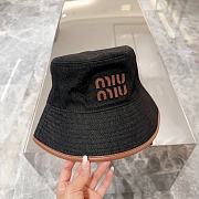 Miu Miu Black Denim Hat - 2