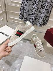 Gucci Ace Sneaker Web Beige Suede - 4