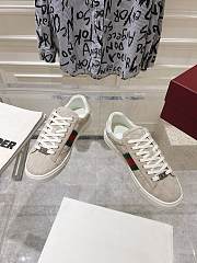 Gucci Ace Sneaker Web Beige Suede - 3