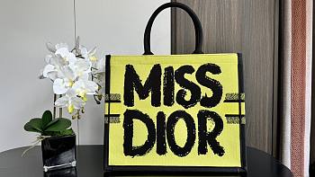 Dior Medium Book Tote Two-Tone Green Blue Miss 36 x 27.5 x 16.5 cm