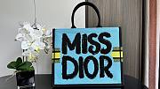 Dior Medium Book Tote Two-Tone Green Blue Miss 36 x 27.5 x 16.5 cm - 4