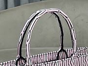 Dior Medium Book Tote White Pale Pink Allover 36 x 27.5 x 16.5 cm - 4