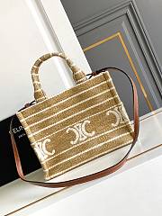 Celine Small Cabas Thais Striped Triomphe 25.5 x 18.5 x 12 cm - 4